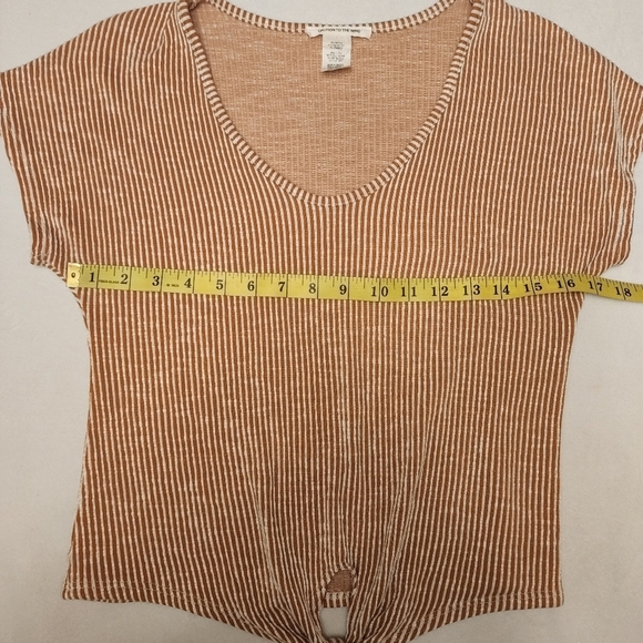 Caution to the Wind Crop Striped Shirt - Picture 7 of 10